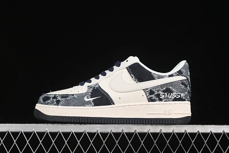 All categories Nk Air Force 1 Air Force series Nk Air Force 1 Low Air Force low-top Nike Air Force 1'07 Low Stussy co-branded retro denim Air Force 1 low-top casual sneakers XS1958-578